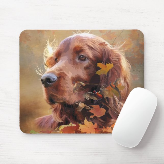  Irish Setter Mouse Mat (With Mouse)