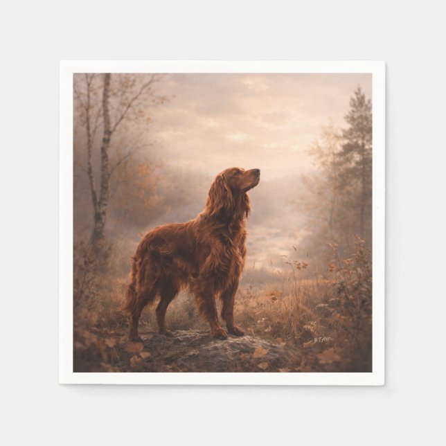 Irish Setter Napkin (Front)