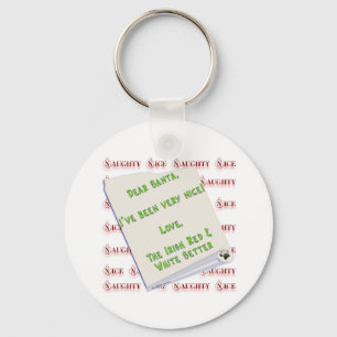 Irish Setter Naughty Nice Key Ring