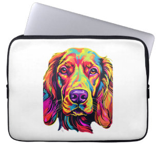 Irish Setter Neon Design   Laptop Sleeve