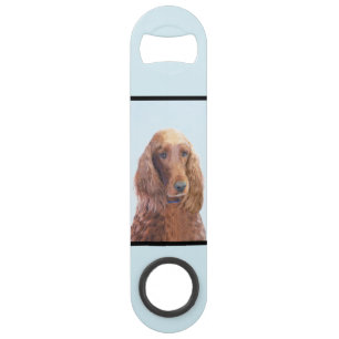 Irish Setter Painting - Cute Original Dog Art