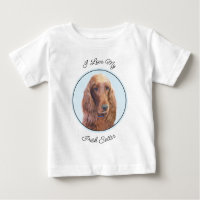Irish Setter Painting - Cute Original Dog Art
