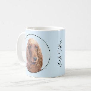 Irish Setter Painting - Cute Original Dog Art Coffee Mug