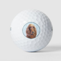 Irish Setter Painting - Cute Original Dog Art
