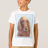 Irish Setter Painting - Cute Original Dog Art