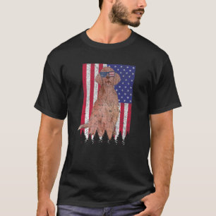 Irish Setter Patriotic Dog USA Pride American Flag T-Shirt