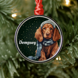Irish Setter Personalised Christmas Ornament