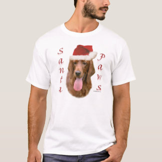 Irish Setter Santa Paws T-Shirt