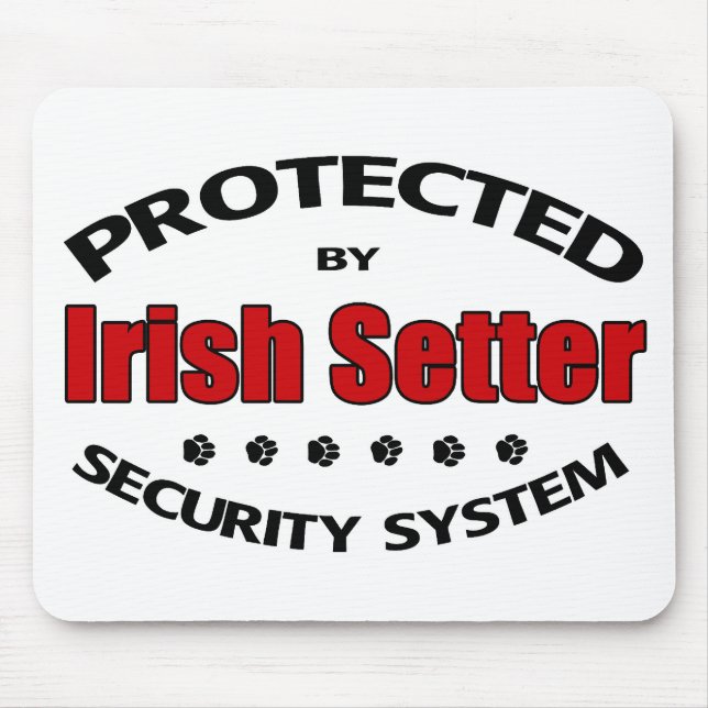 Irish Setter Security Mouse Mat (Front)