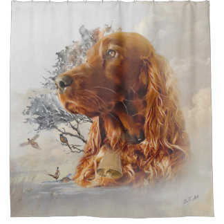 Irish Setter Shower Curtain