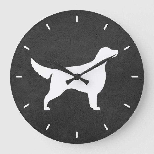 Irish Setter Silhouette Large Clock (Front)