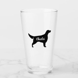 Irish Setter Silhouette Personalised Dog Lover's Glass