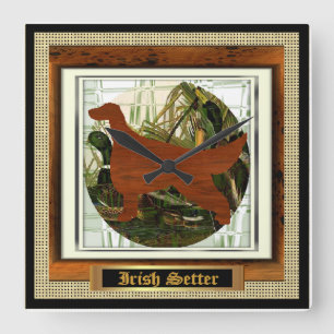 Irish Setter Sporting Gifts Square Wall Clock