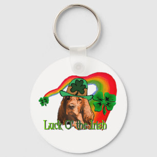 Irish Setter St. Patricks Key Ring