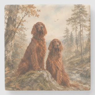 Irish Setter Stone Coaster