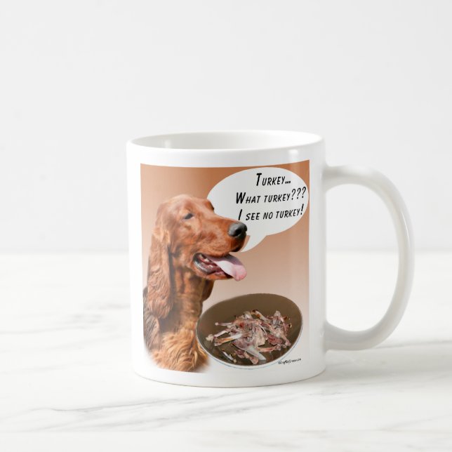 Irish Setter Turkey Coffee Mug (Right)