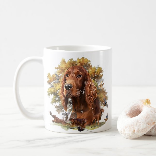 Irish Setter - Ultimate Upland Bird Dog Coffee Mug (With Donut)