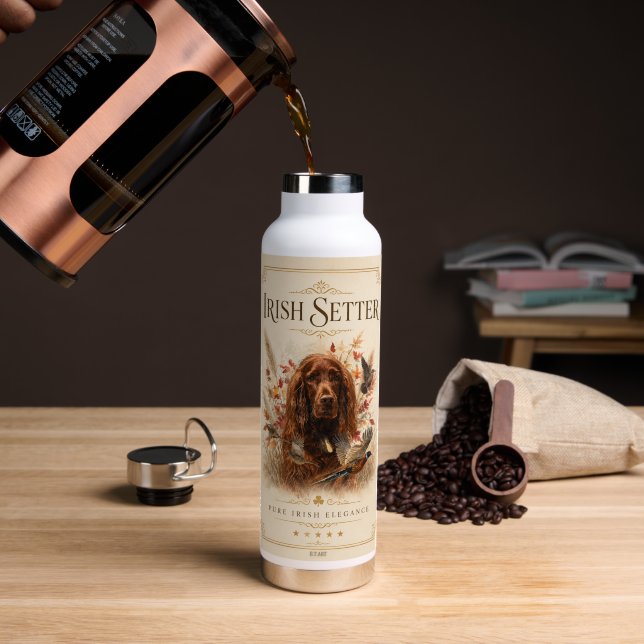 Irish Setter      Water Bottle (Coffee (Rotated))