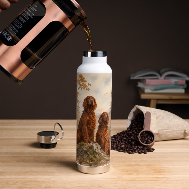  Irish Setter   Water Bottle (Coffee (Rotated))