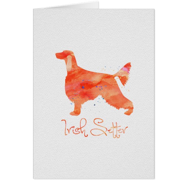 Irish Setter Watercolor Design (Front)