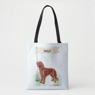 Irish Setter Watercolor Personalised Do Tote Bag