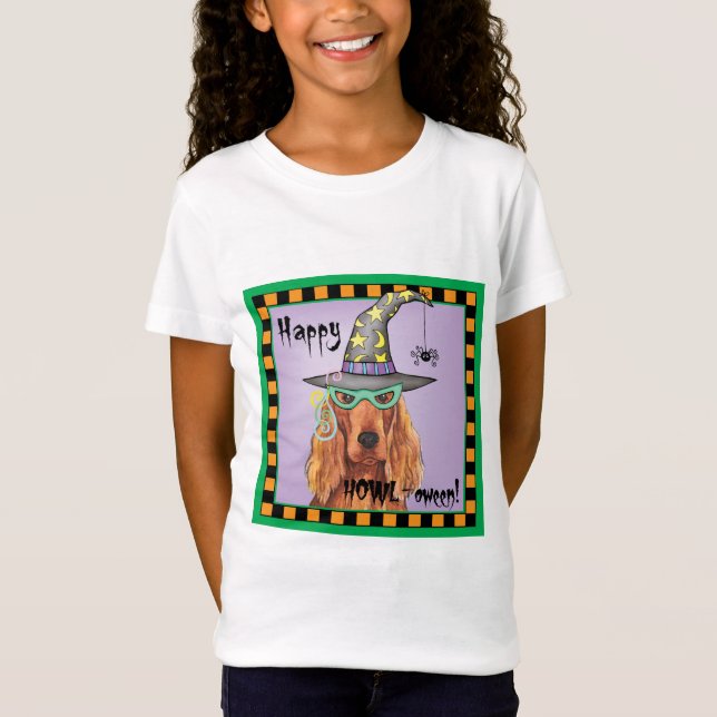 Irish Setter Witch T-Shirt (Front)