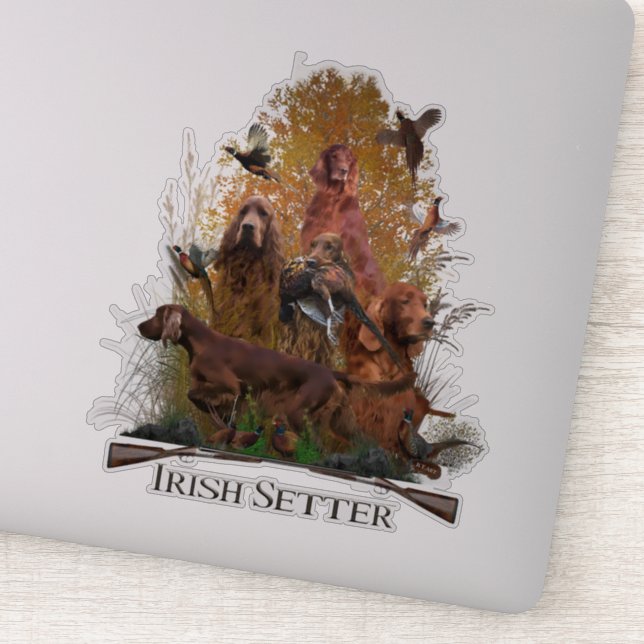 Irish Setter with pheasant    (Detail)