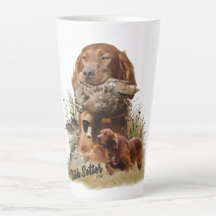 Irish Setter , Woodcock hunting,  Art Latte Mug