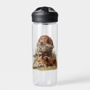 Irish Setter , Woodcock hunting,  Art Water Bottle
