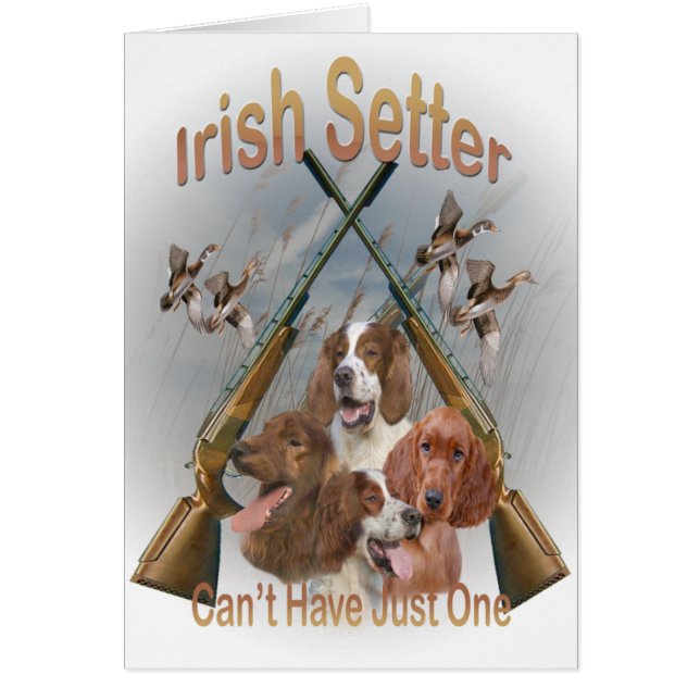 Irish Setters Can't Have Just One Cards (Front)