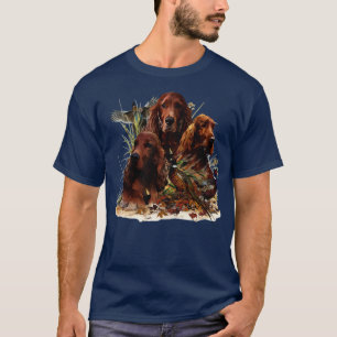 Irish Setters with Pheasants T-Shirt