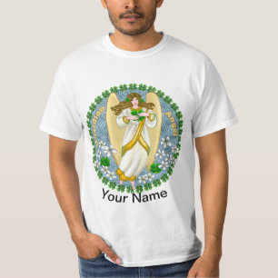 Irish Shamrock Angel  T-Shirt