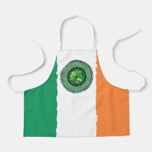 Irish shamrock apron