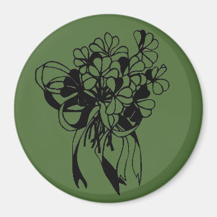 Irish Shamrock Bouquet Green St. Patrick's Day Magnet