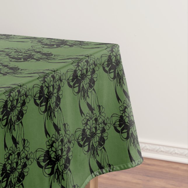 Irish Shamrock Bouquet Tablecloth, 52"x70" Tablecloth (In Situ)