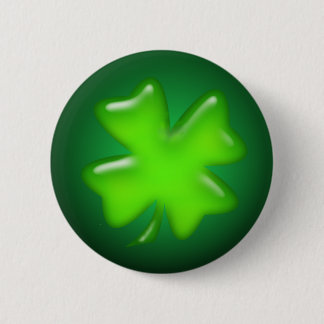 IRISH SHAMROCK by SHARON SHARPE 6 Cm Round Badge