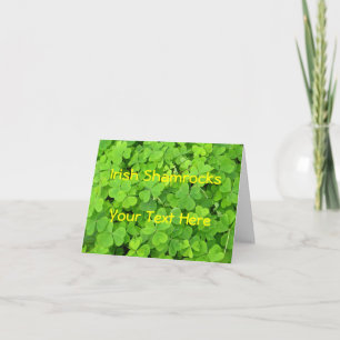 Irish Shamrock Card