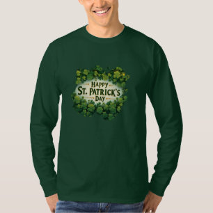Irish Shamrock Celebration Design T-Shirt