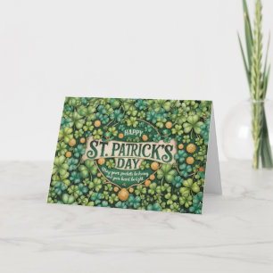 Irish Shamrock Celebration Design Thank You Card