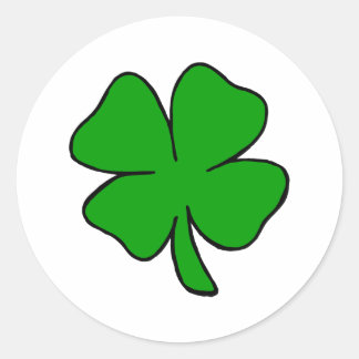 Irish Shamrock Classic Round Sticker