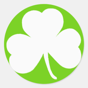 Irish Shamrock Classic Round Sticker