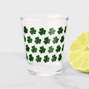 Irish Shamrock Clovers Ireland Symbol St. Patrick Shot Glass