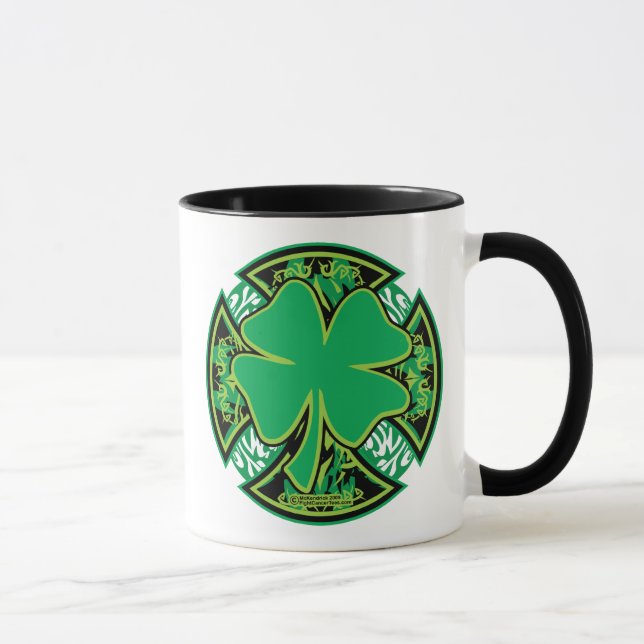 Irish Shamrock Cross Mug (Right)
