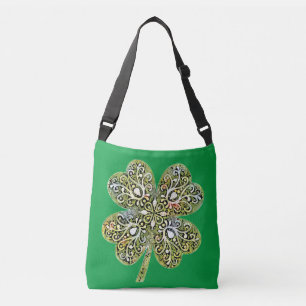 Irish Shamrock  Crossbody Bag
