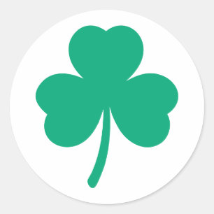 Irish Shamrock custom  Classic Round Sticker
