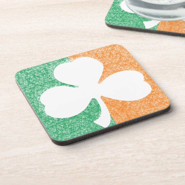 Irish Shamrock custom coasters (Left Side)