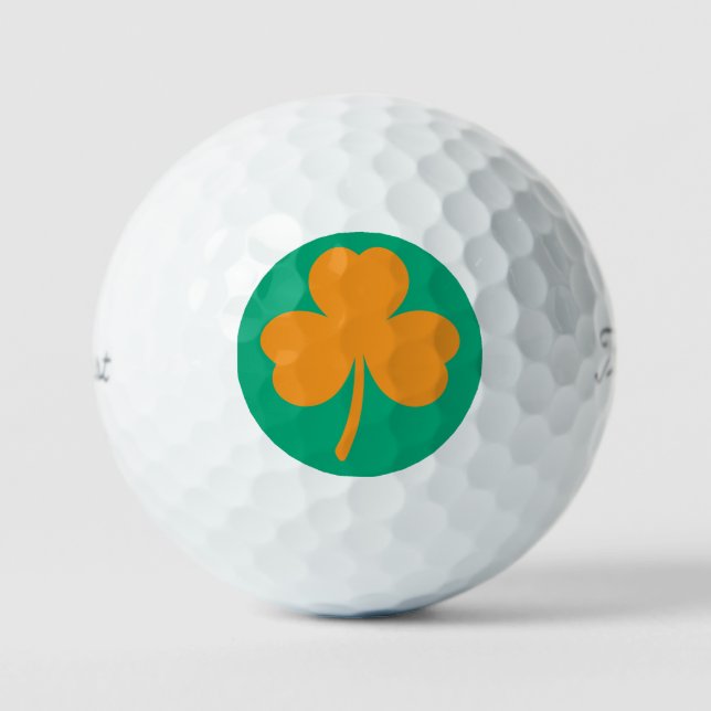 Irish Shamrock custom  Golf Balls (Front)