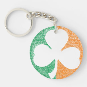 Irish Shamrock custom key chain