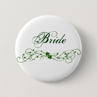 Irish Shamrock design 6 Cm Round Badge