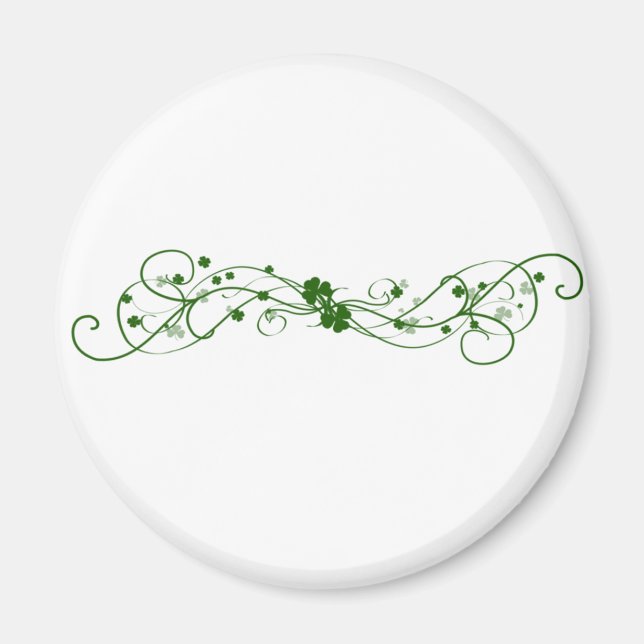 Irish Shamrock design Magnet (Front)
